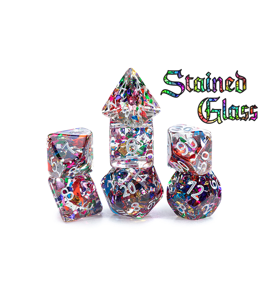Inclusion Dice - Stained Glass